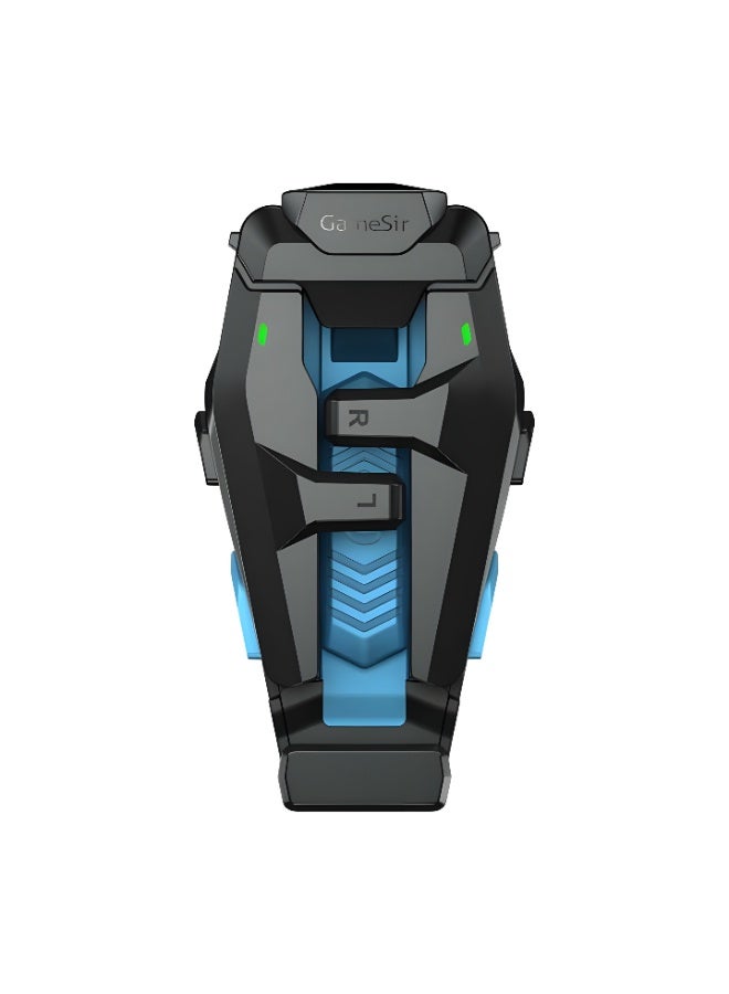 F4 Falcon Mobile Game Controller - Innovative Folding Design - iOS and Android Support - 4-Level Turbo Buttons - Black/Blue - Image 1