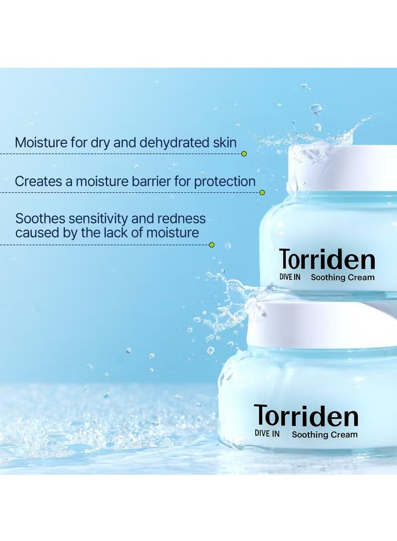 Torriden DIVE IN Hyaluronic Acid Soothing Cream 100ml (3.38 fl. oz) | Revitalizing Facial Moisturizer for Sensitive and Dry Skin | Hyaluronic Acid, Panthenol, Allantoin - Image 5