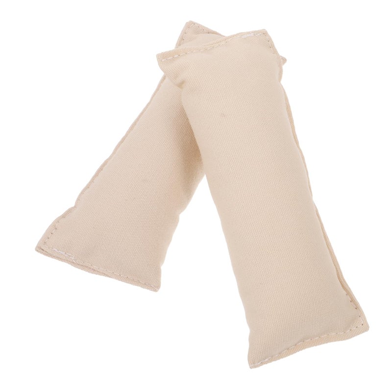 Cotton Elbow Mat 2 Pack Ergonomic Wrist Pad For Office Keyboard And Desk Creamy White - Image 2
