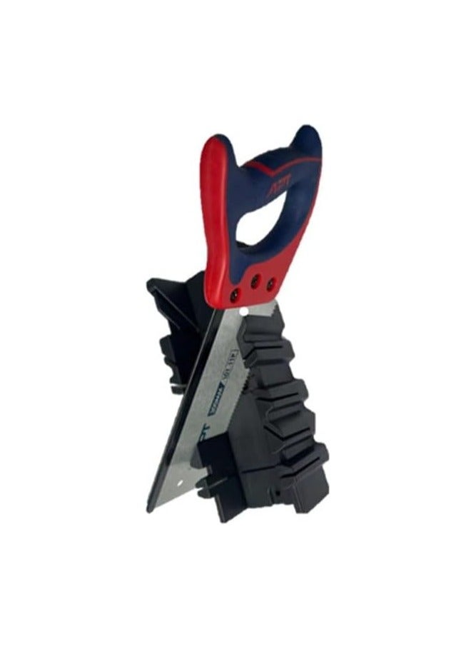 ايه بي تي APT XT AH0321130-12 صندوق ميتري للمنشار الخلفي للخشب بمقبض بلاستيكي ومطاط، مقاس 300 ملم