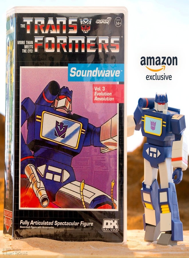 Super7 Transformers Deluxe Soundwave (VHS) - 7" Transformers Action Figure with Accessories Classic Cartoon Collectibles and Retro Toys - Image 4