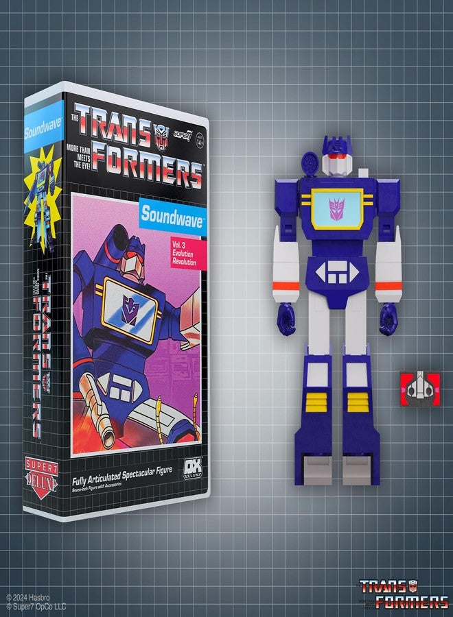 Super7 Transformers Deluxe Soundwave (VHS) - 7" Transformers Action Figure with Accessories Classic Cartoon Collectibles and Retro Toys - Image 5