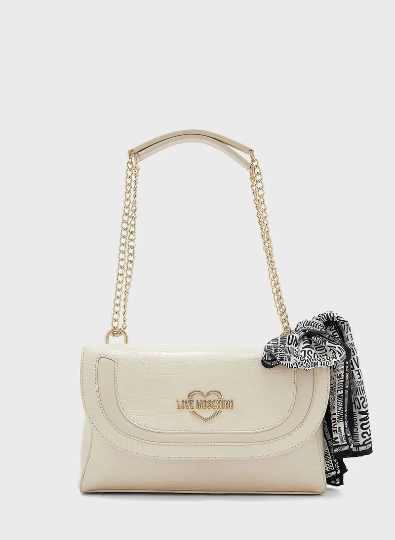 Love Moschino Printed Foulard Crossbody