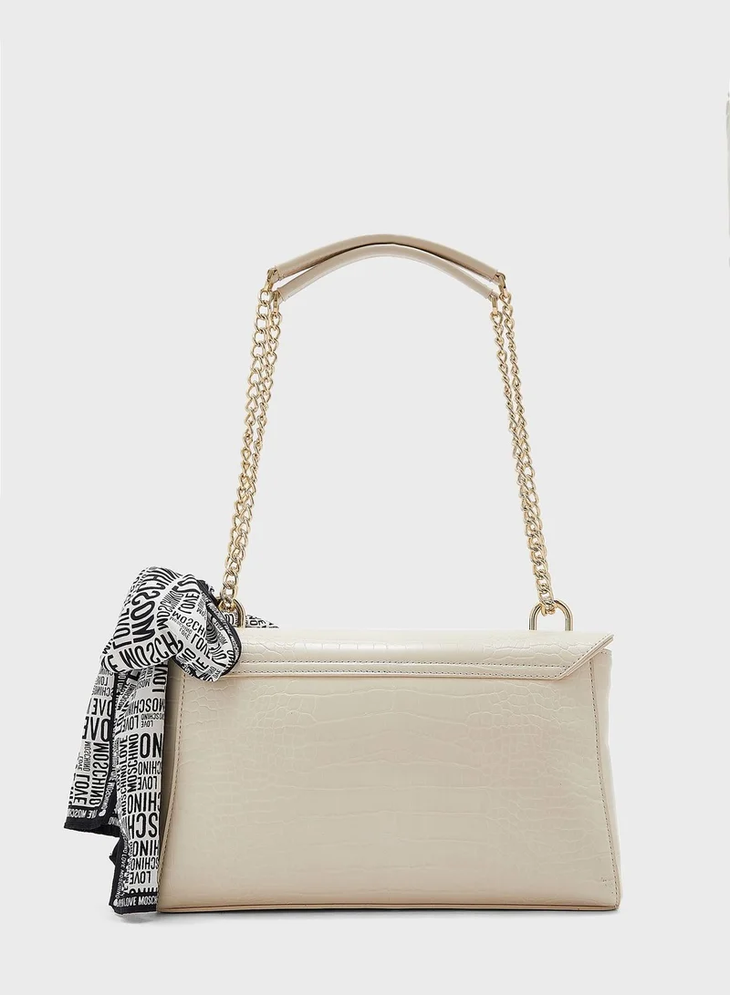 Love Moschino Printed Foulard Crossbody