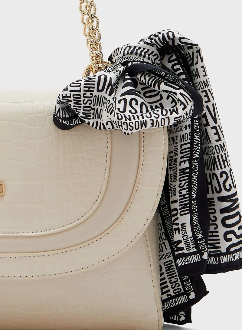 Love Moschino Printed Foulard Crossbody