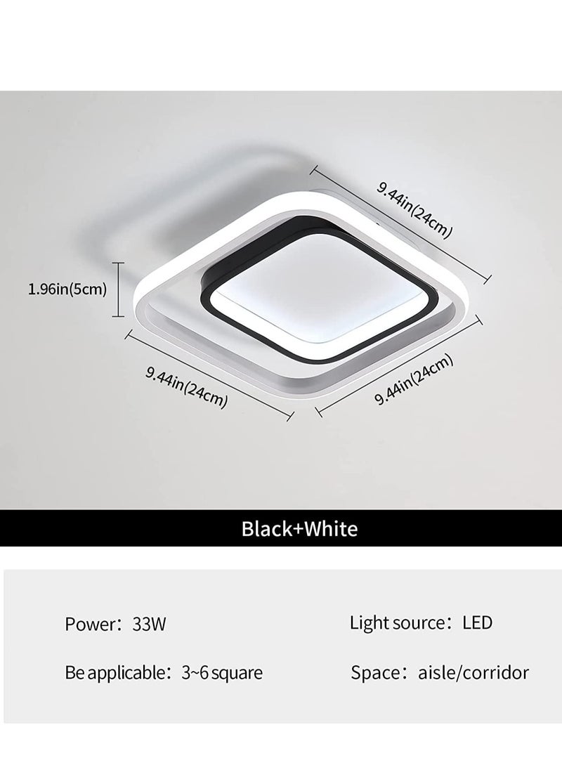Goeco LED Ceiling Light, Modern Ceiling Light Fixture 33W 3300lm, 6500K Acrylic and Metal Ceiling Lamp, for Living Room Bedroom Dining Room  - Image 2
