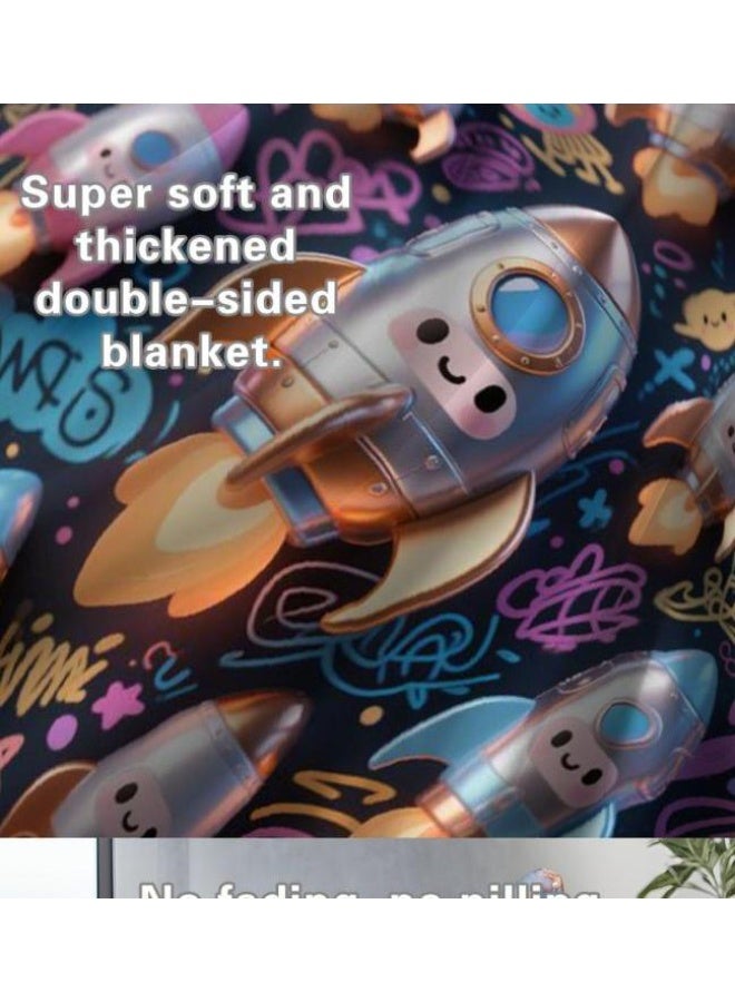 عام بطانية رقيقة من الفانيلا (حرارة ومريحة، ومناسبة للنوم واستخدام اللعبة والغبار والرمل) 150 سم * 200 سم - 151 - Image 5