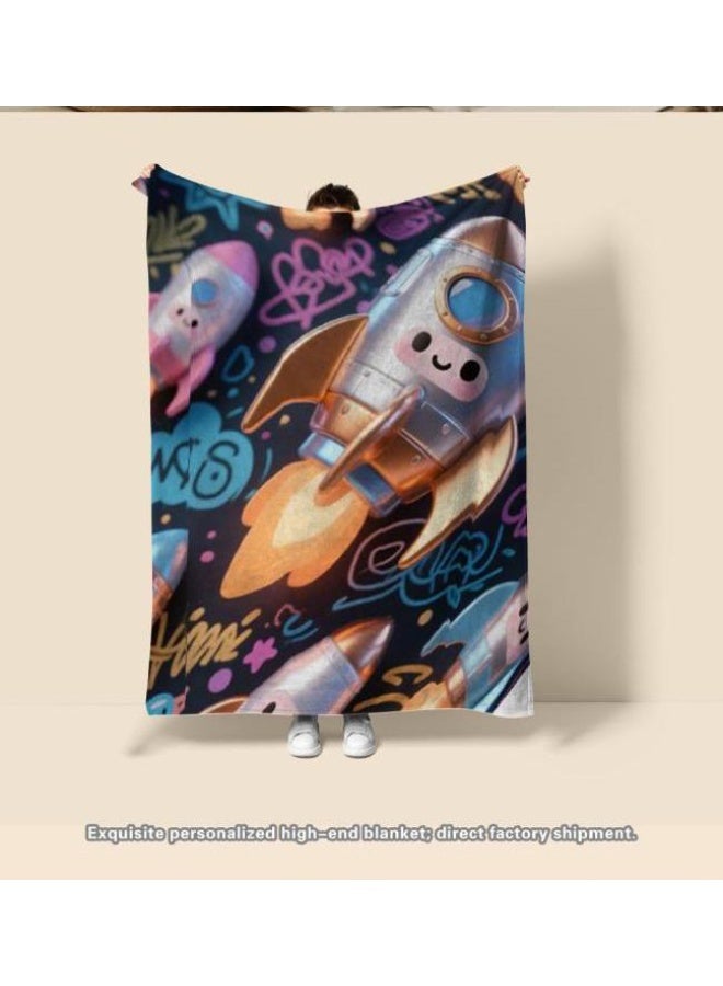 عام بطانية رقيقة من الفانيلا (حرارة ومريحة، ومناسبة للنوم واستخدام اللعبة والغبار والرمل) 150 سم * 200 سم - 151 - Image 1