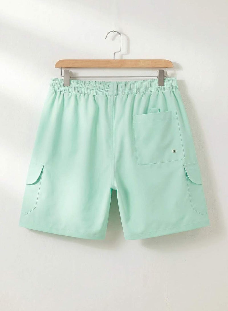 trendyol Mint Cargo Pocket Pack Standard Size Swimwear Swim Shorts Tmnss22Ds0028 - Image 3