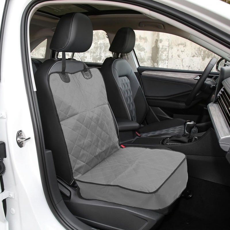 FRCOLOR Pet Seat Cover Car Seat Protector Waterproof Oxford Cloth Mat for Small Dogs Gray Car Travel Accessory - Image 4