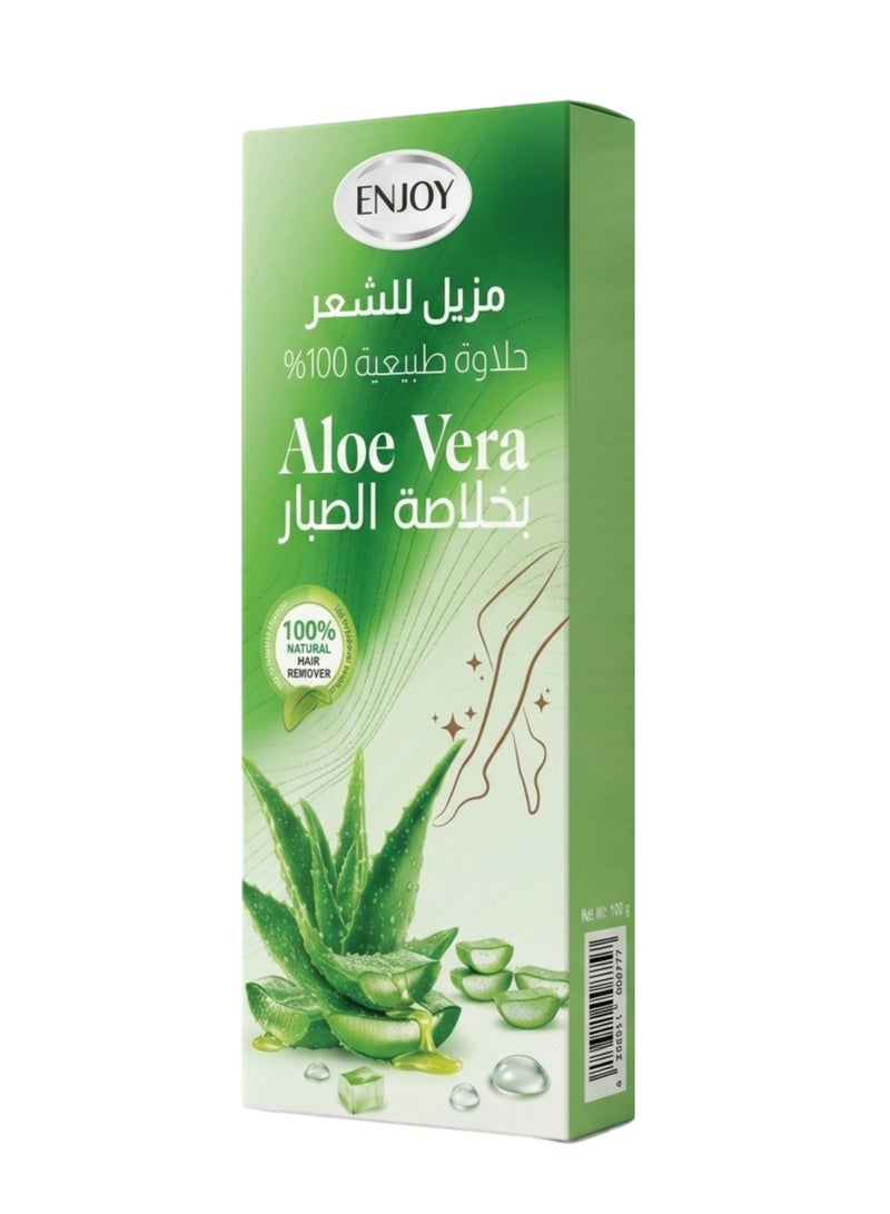 Enjoy Aloe Vera Hair Remover WAX – 100% Natural Sweetness, With Aloe Vera Extract, 100g - Image 1