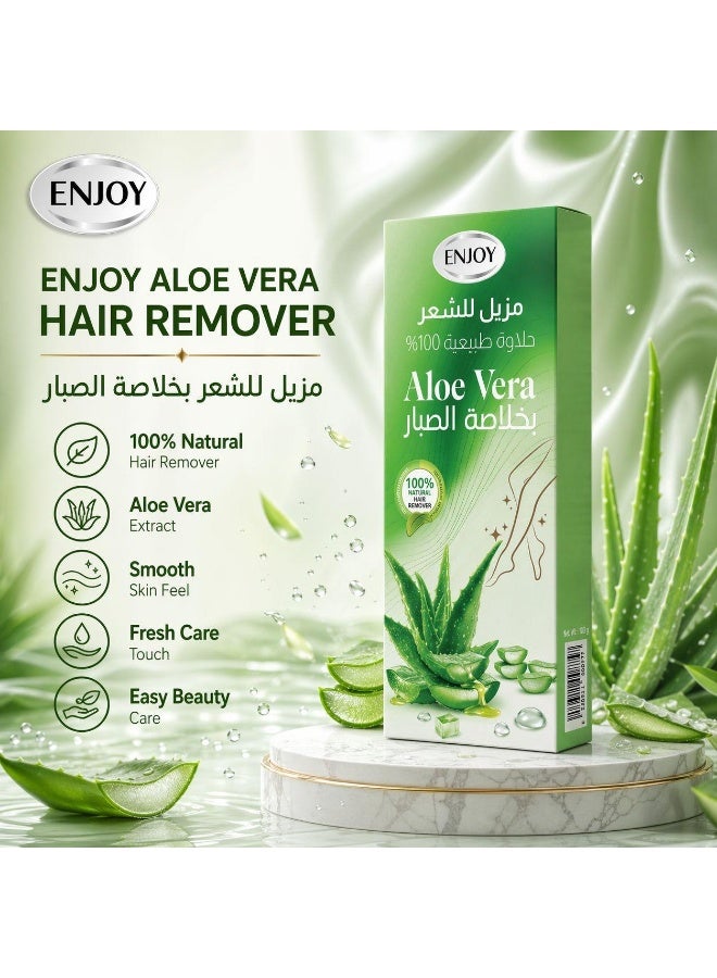 Enjoy Aloe Vera Hair Remover WAX – 100% Natural Sweetness, With Aloe Vera Extract, 100g - Image 5