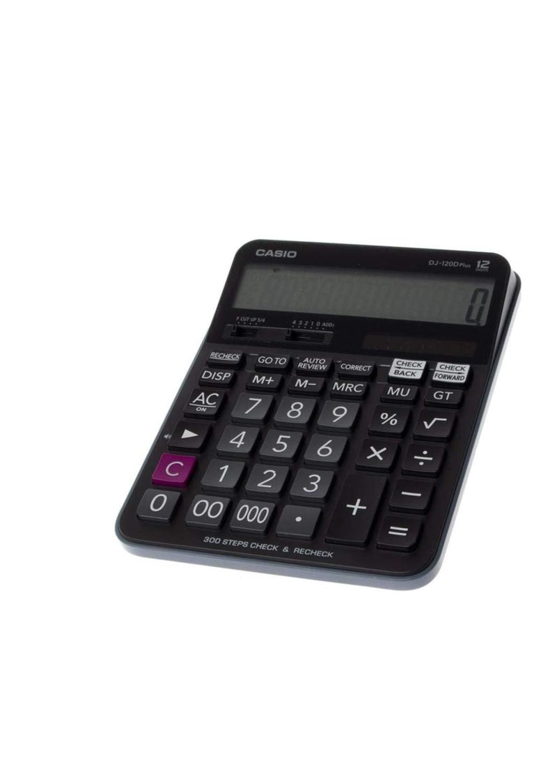 آلة حاسبة مكتبية كاسيو DJ-120D بلس سوداء - Image 3