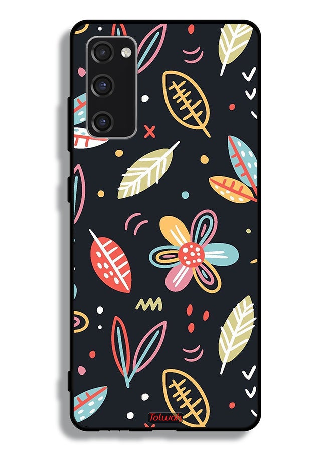 Tolwak Samsung Galaxy S20 FE Protective Case Cover Flowers And Leaves Abstract Art - Image 2