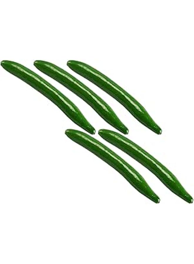 5pcs Realistic Foam Artificial Cucumber Food Models For Restaurant Display Kitchen Decoration Photography Props - Image 1