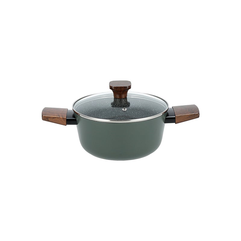 ألبرتو طقم أواني طهي الومنيوم من البرتو 7 قطع باللون الأخضر - Image 5