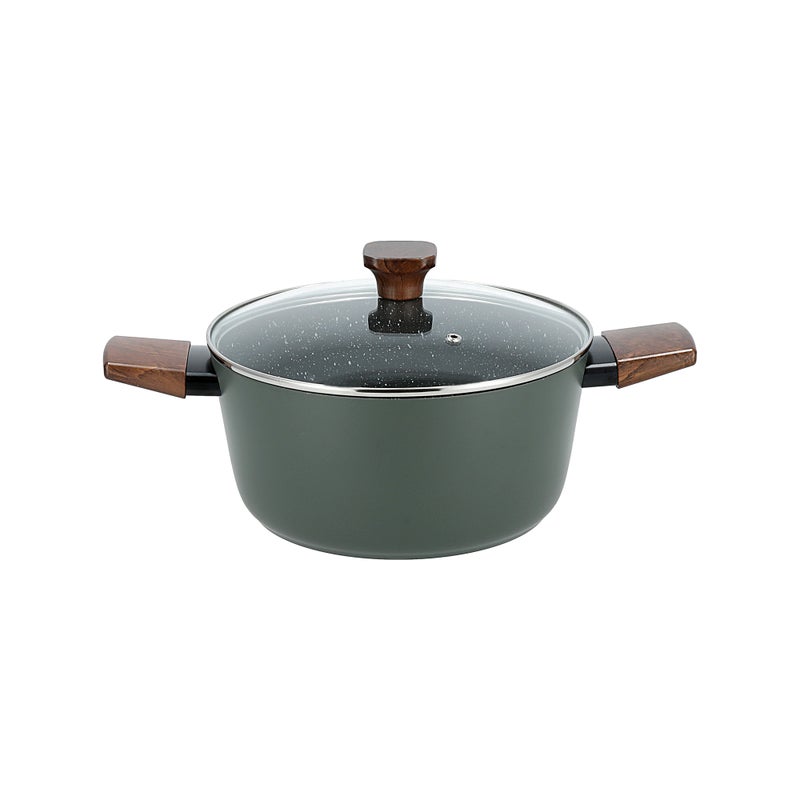 ألبرتو طقم أواني طهي الومنيوم من البرتو 7 قطع باللون الأخضر - Image 4