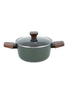 ALBERTO FORGED ALUMINUM COOKWARE SET Green  COLOR 7 PCS  - Image 4
