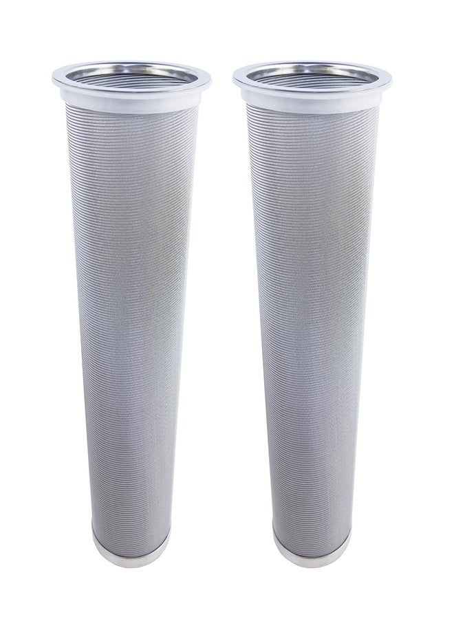 iAesthete 2 Pack - Ultra Fine Cold Brew Coffee Filter For 64 OZ and Larger Wide Mouth Mason Jar, Food Grade 304 (18/8) Stainless Steel Filter, Multiple Usages, Cold Brew Tea Filter, Fruit Infused Water Filter - Image 1