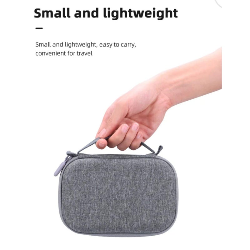 GetZget Fabric Sunnylife Carrying Case Bag for DJI Mini 3/Mini 3 Pro Drone - Portable Compact Storage Accessory for Air Travel, Grey - Image 5
