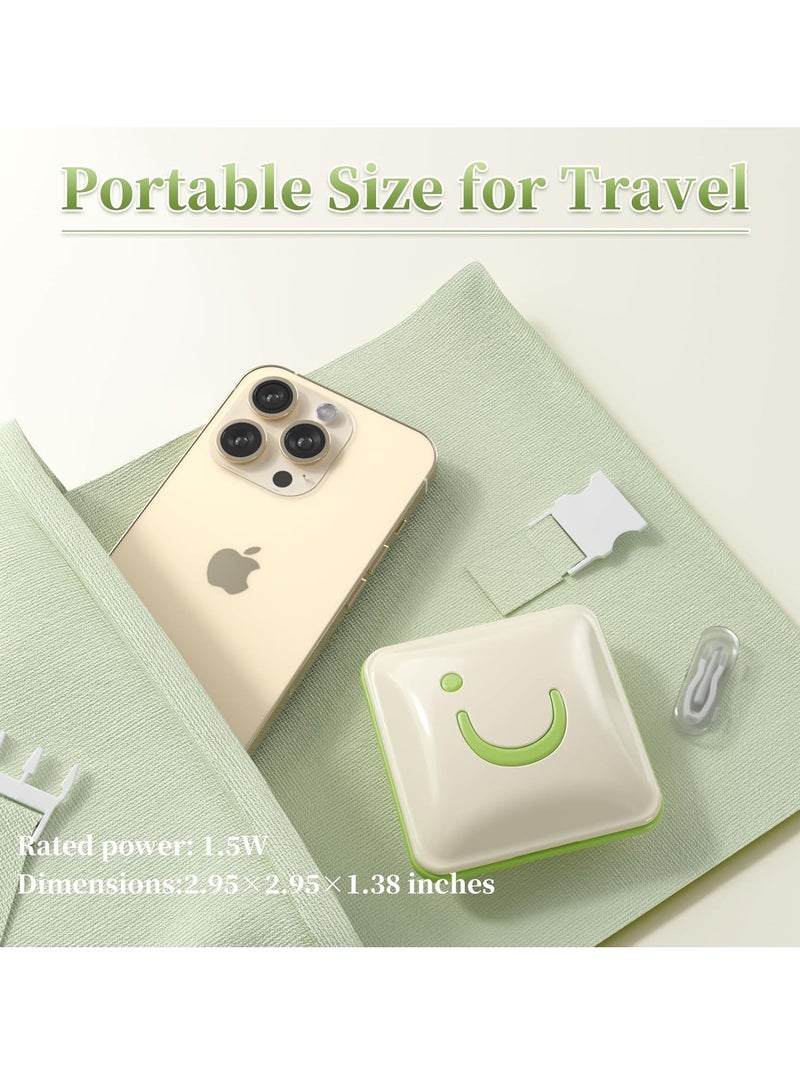 SOLARAE Contact Lens Cleaner Machine, Portable Contact Lens Case, Ultrasonic Contact Lens Cleaner, Auto Contact Lens Cleaning Machine, with Big Mirror, for Daily Care, Fit Soft Lens Hard Lens Colored Lens - Image 4