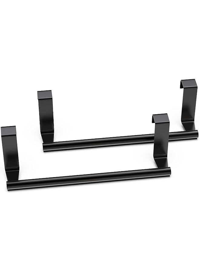 راكسوم حامل المناشف، رف المناشف فوق الباب، منشفة فوق الخزانة، حامل مناشف الأطباق لخزانة المطبخ، ملحقات تخزين المناشف والملابس المعلقة - Image 1