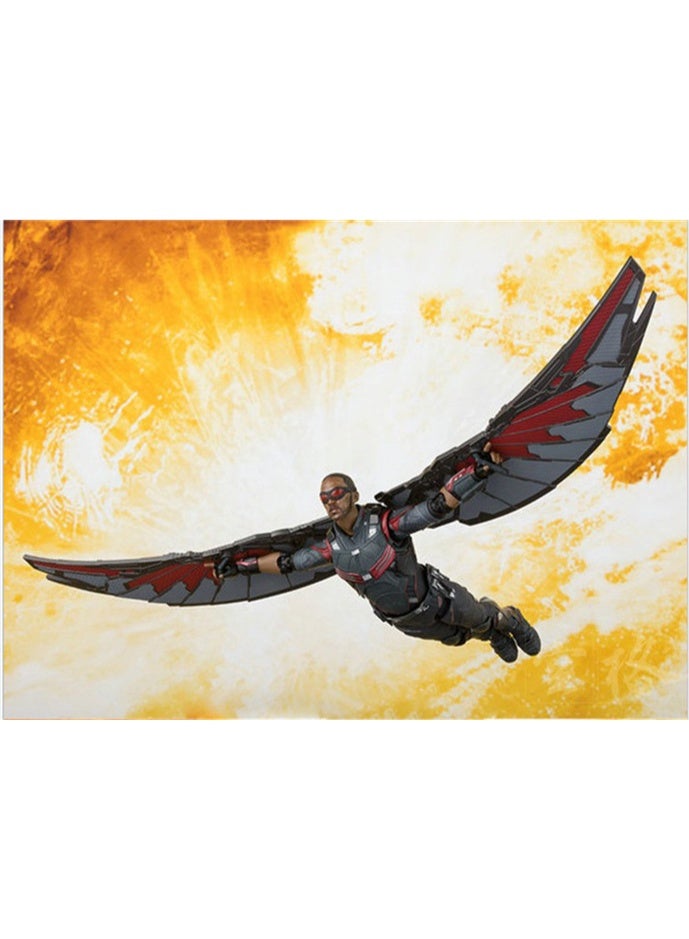 أفينجيرز المنتقمون إنفينيتي الحرب الصقر المنقولة دمية نموذج الديكور سطح المكتب الديكور لعبة هدية للعائلة والأصدقاء - Image 2