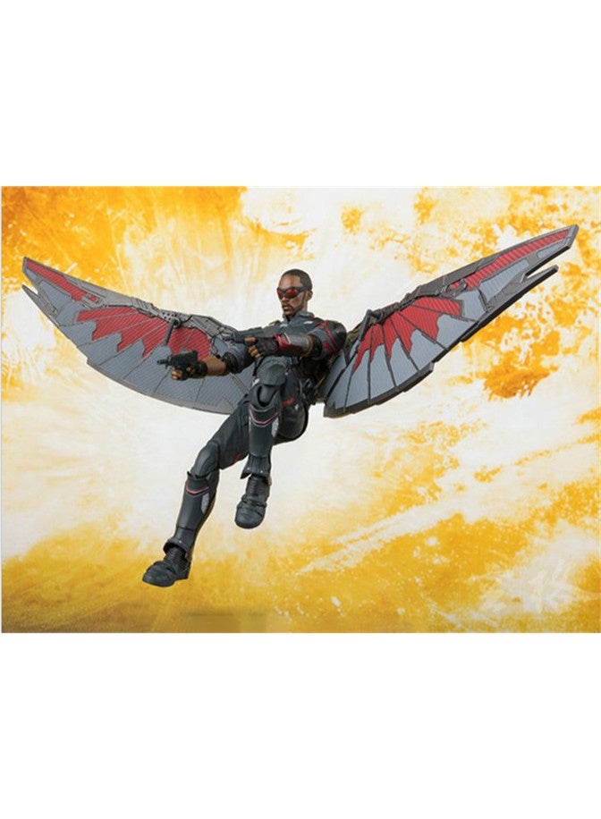 أفينجيرز المنتقمون إنفينيتي الحرب الصقر المنقولة دمية نموذج الديكور سطح المكتب الديكور لعبة هدية للعائلة والأصدقاء - Image 1