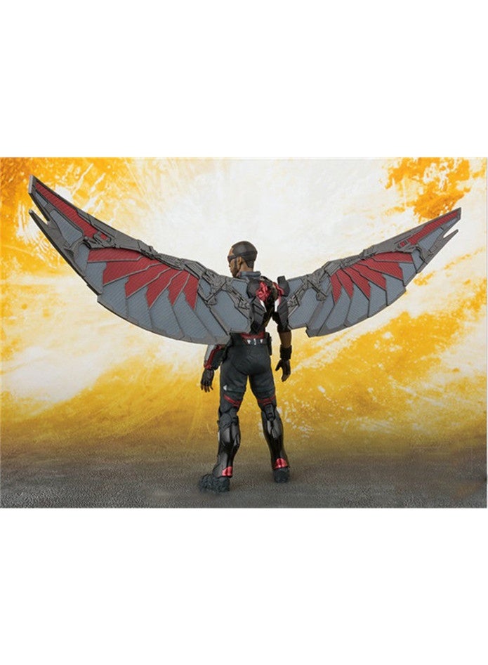 أفينجيرز المنتقمون إنفينيتي الحرب الصقر المنقولة دمية نموذج الديكور سطح المكتب الديكور لعبة هدية للعائلة والأصدقاء - Image 3