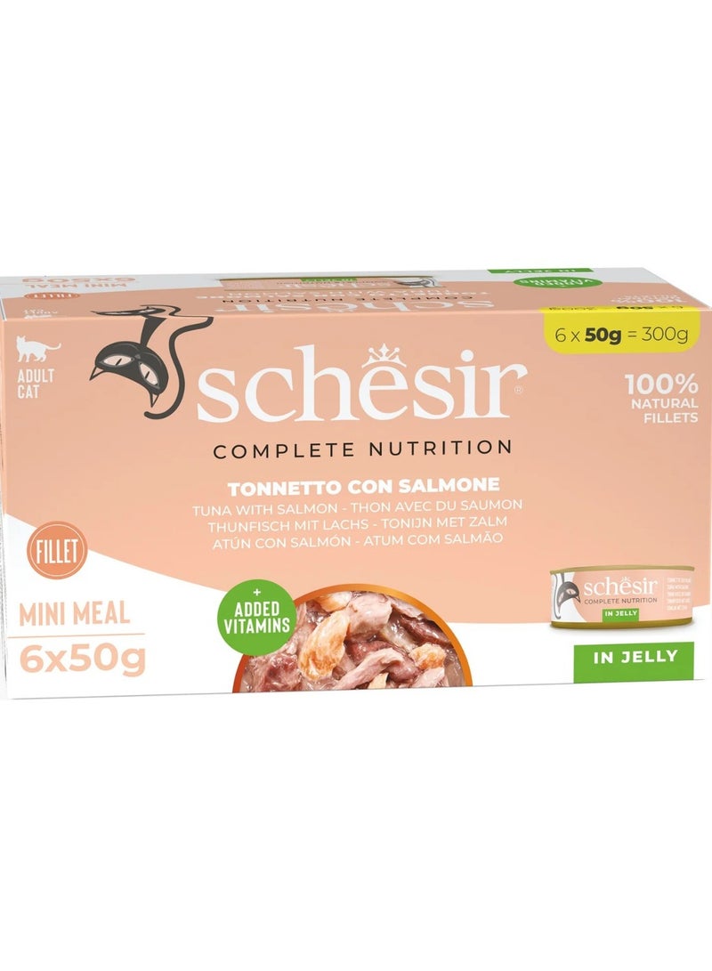 شيسر شيزر كات تونا مع سمك السلمون 6 × 50 جم - Image 1