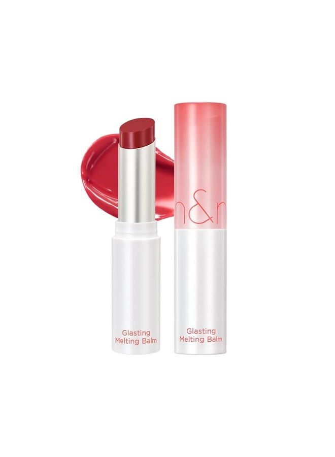 rom&nd Glasting Melting Balm 3.5g, 04 HIPPIE BERRY, Glossy, Pump Lips, Moisture, Translucent, Water Bomb, High Pigmented, Vegan - Image 1