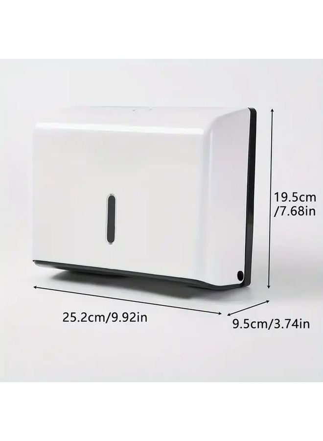 Black Tissue Box 2 Pack Large Capacity Waterproof ABS Plastic Bathroom Kitchen Wall Mount - Image 3