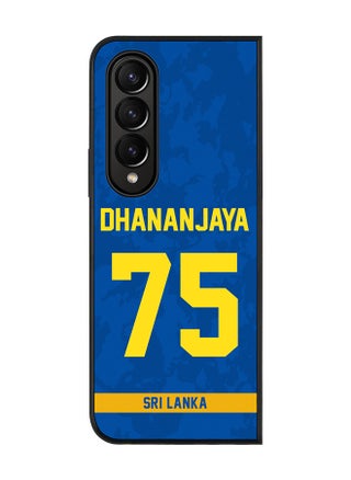Rugged Black Edge Case for Samsung Galaxy Z Fold4, Slim fit Soft Case Flexible thin Cover - Player Name - Dhananjaya de Silva, Jersey Number- 75 - pzsku/Z20DA62B2D5F9F209E8D5Z/45/_/1697269672/418075b9-2443-43e8-8834-3905fc41109b