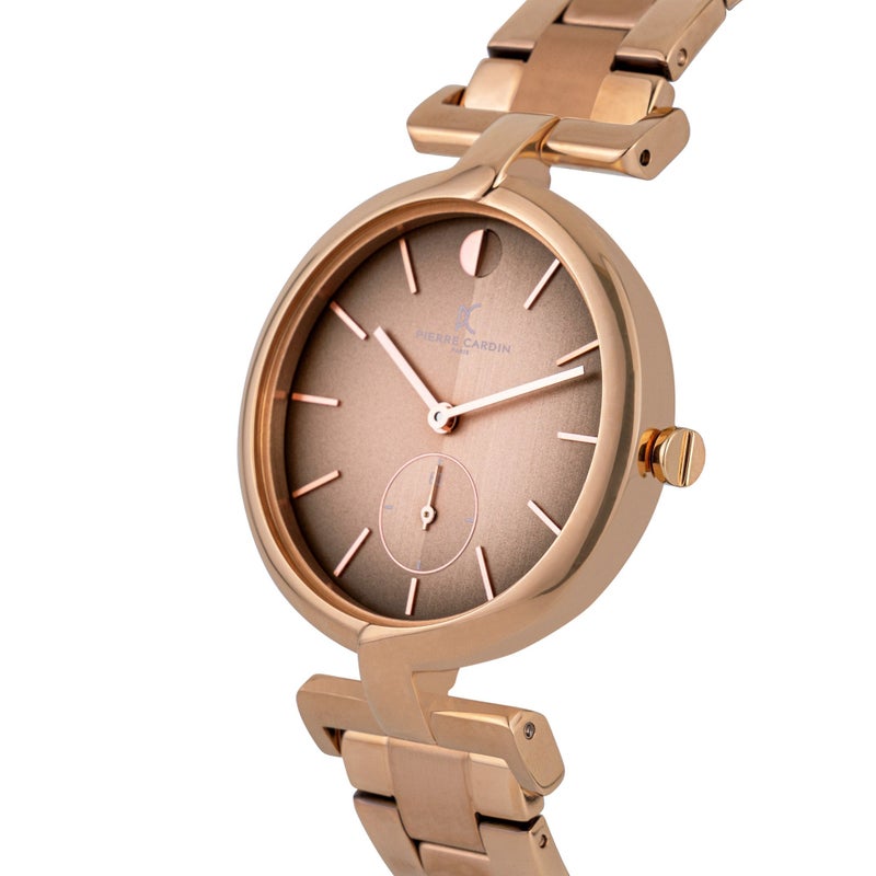 PIERRE CARDIN Women's Watch with Rose Gold Stainless Steel Case and Rose Gold Stainless Steel Band - Image 2