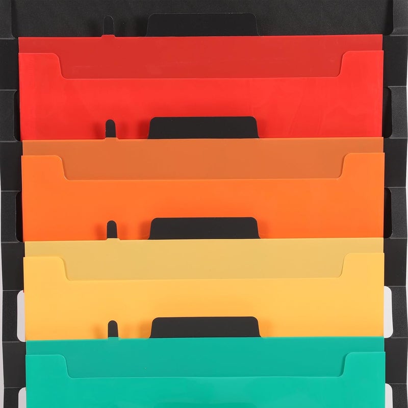 Globally engineered build CALLARON Expanding File Folder with Handle, Waterproof Foldable Round Ring Handheld Document Organizer, Large Capacity Multi-Layer Office File Storage Bag for Home and Office Use Market need oriented construction - Image 4