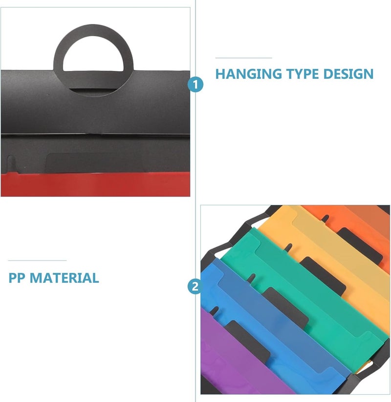 Globally engineered build CALLARON Expanding File Folder with Handle, Waterproof Foldable Round Ring Handheld Document Organizer, Large Capacity Multi-Layer Office File Storage Bag for Home and Office Use Market need oriented construction - Image 3