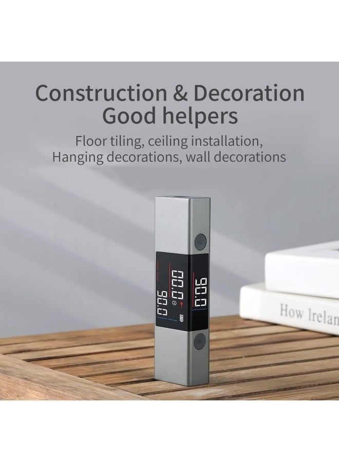 ECVV Portable Laser Angle Ruler Protractor 2-in-1 Angle Measure Laser Ruler Type-C Charging Laser Measurement Tool Digital Angle Finder Angle Gauge - Image 1