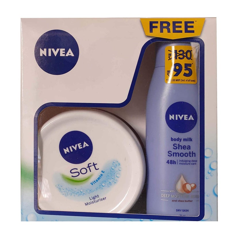 Nivea كريم نيفيا سوفت 200 مل مع شيا سموذ 75 مل - Image 2
