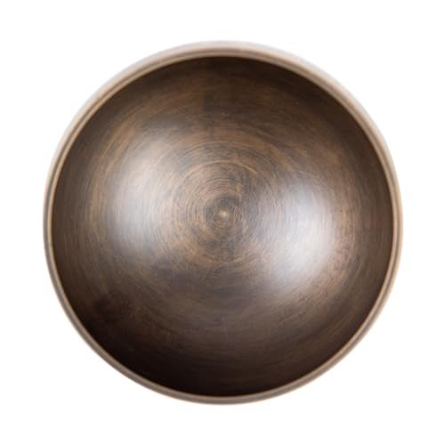 HIMALAYAN BAZAAR Tibetan Singing Bowl Set Brass - Master Healing Grade - Authentic Handcrafted Sound Bowl by Himalayan Bazaar (Black and Red) - Image 5