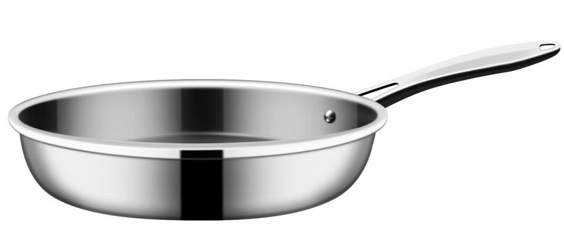 Nuwave Whole Body 3Ply Stainless Steel Frying Pan Skillet 10 Premium 1810 EvenHeating TechHeavyDuty Construction
