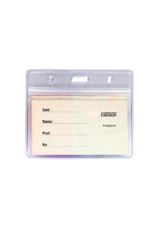 PARTNER ID Card Holders Waterproof Clear Plastic Perfect for Credit Cards, ID Swipe Cards, Key Cards, and Driver's License PVC Material (Pack of 5)  - Image 2
