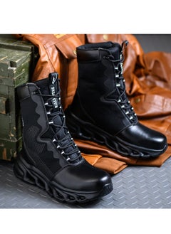 VICTGOAL Men's Military Tactical boots Waterproof and dust proof work boots Desert boots Lightweight outdoor hiking boots Motorcycle shoes  - Image 3