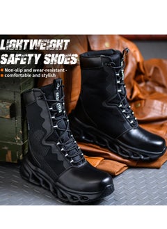 VICTGOAL Men's Military Tactical boots Waterproof and dust proof work boots Desert boots Lightweight outdoor hiking boots Motorcycle shoes  - Image 5