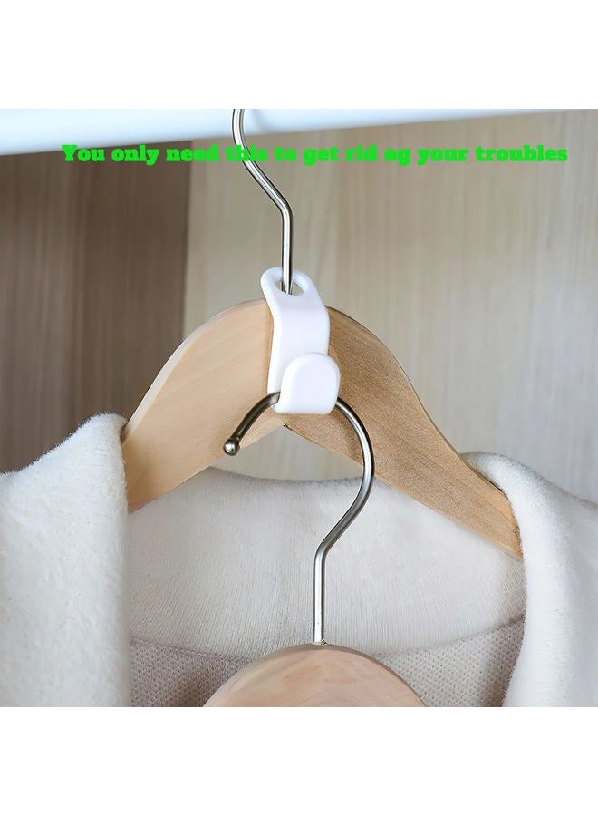 uccm Clothes Hanger Connector Hooks 50PCS Plastic Hooks Cascading Hangers Space Saving Organizer for Heavy Duty Clothes Closet - Image 2