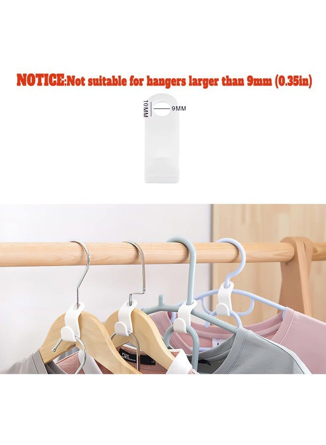 uccm Clothes Hanger Connector Hooks 50PCS Plastic Hooks Cascading Hangers Space Saving Organizer for Heavy Duty Clothes Closet - Image 3