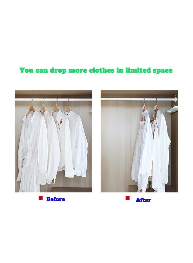 uccm Clothes Hanger Connector Hooks 50PCS Plastic Hooks Cascading Hangers Space Saving Organizer for Heavy Duty Clothes Closet - Image 5