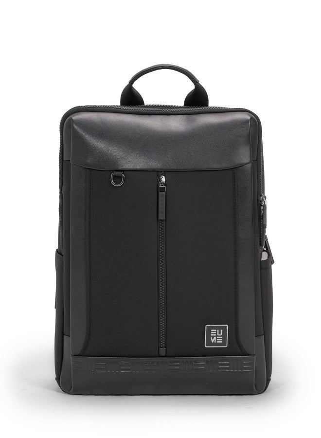 EUME Gravitas Backpack Bag For Men| 2 Large Compartment office Laptop Backpack | Fits Up to 15.6" Laptop |Microfiber | Travel Bag | Laptop Backpack For Men and Women | 17 litre | Graphite Black - Image 1