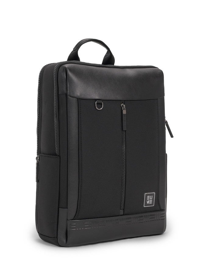 EUME Gravitas Backpack Bag For Men| 2 Large Compartment office Laptop Backpack | Fits Up to 15.6" Laptop |Microfiber | Travel Bag | Laptop Backpack For Men and Women | 17 litre | Graphite Black - Image 5