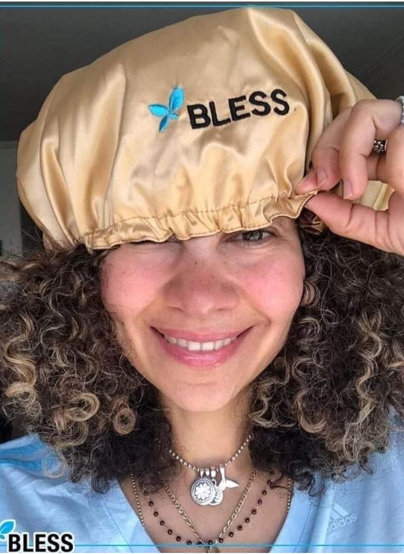 Bless Bless Satin Bonnet Gold  - Image 3