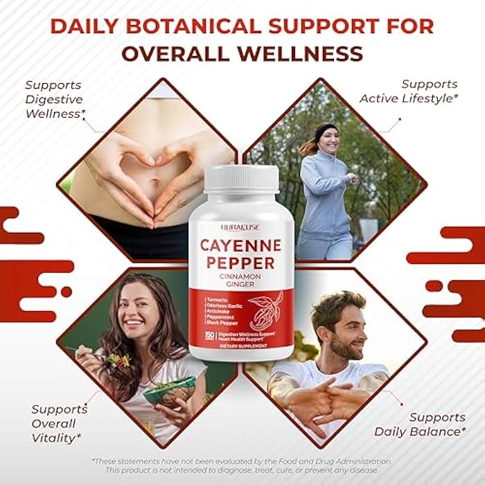 NURAFUSE Cayenne Pepper 8-in-1 Formula - with Cinnamon, Ginger Turmeric, Odorless Garlic, Artichoke Non-GMO, Gluten-Free, Soy-Free - Image 5